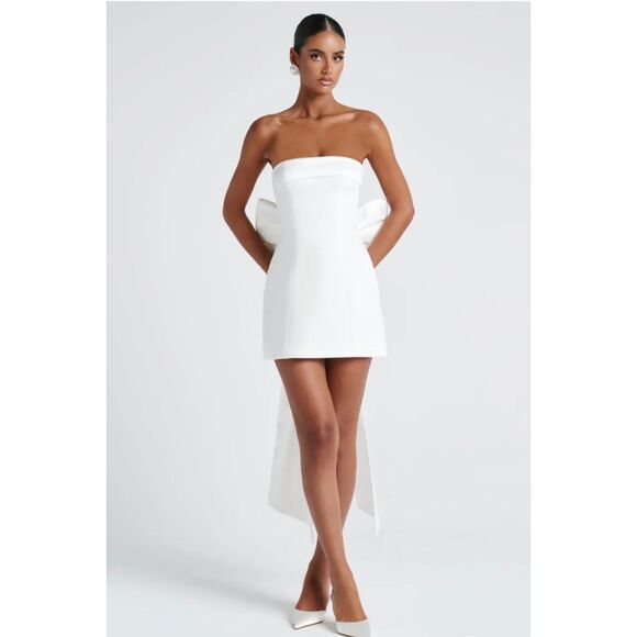 ✨Babyboo | Barbara Mini Dress White | NWT | Bridal Shower, Bachelorette, Wedding - Picture 2 of 7